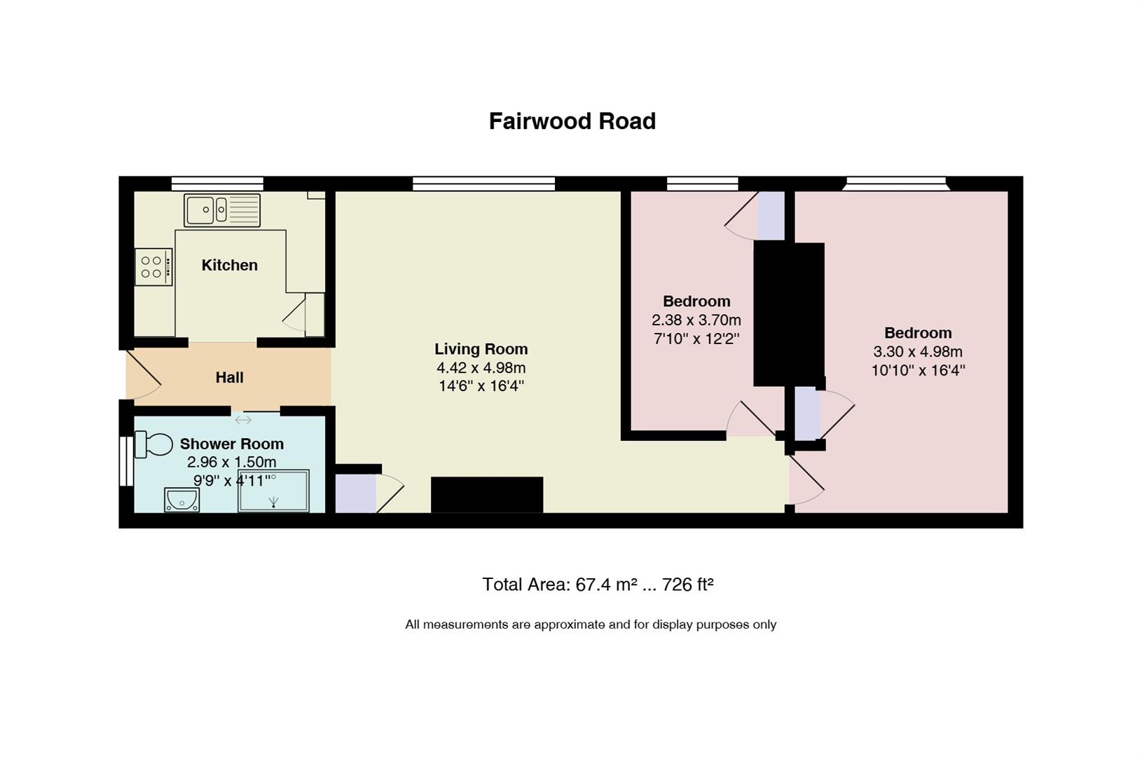 Floorplan for Fairwood Road, Fairwater, Cardiff